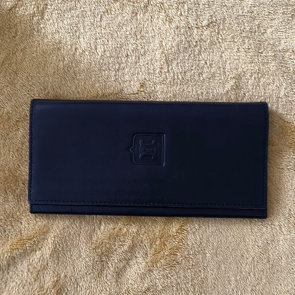 Black Celine Leather Wallet